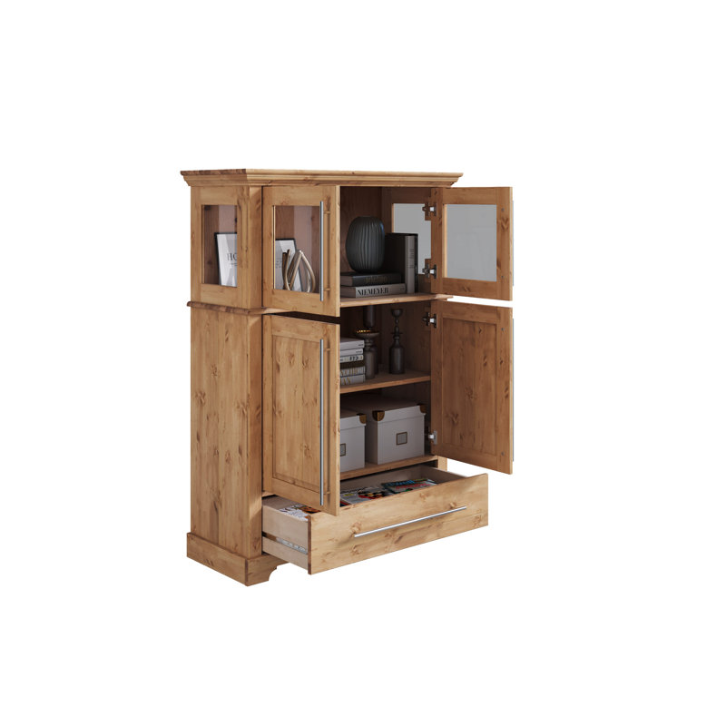 Brasen Display Cabinet, Brown Oil