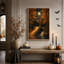 «Stone Bridge Over Stream In Moonlit Autumn Forest», art mural sur toile-636297611