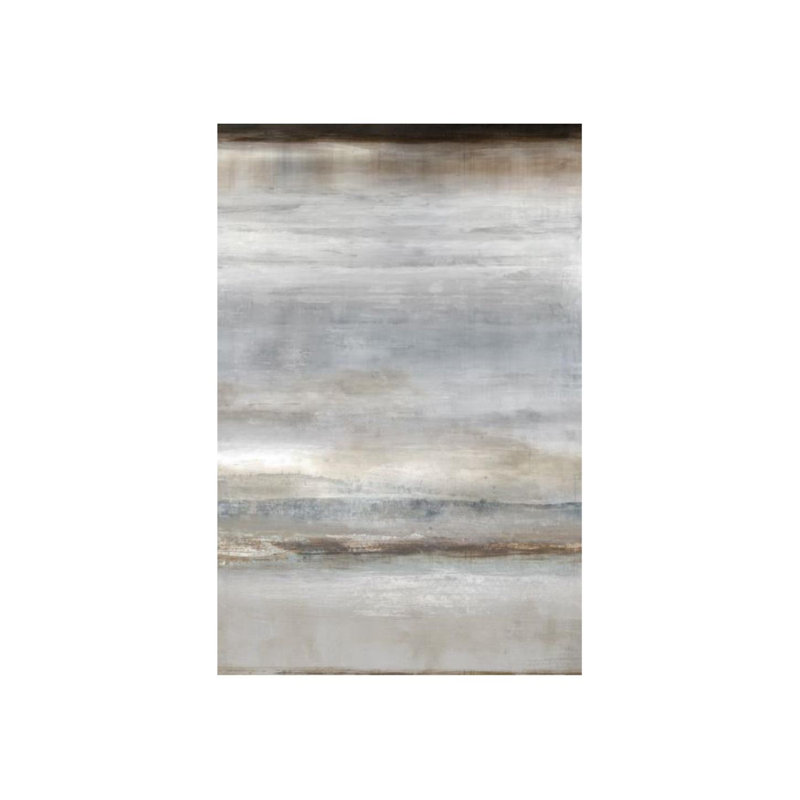 «Undisturbed» par James McAllen - peinture sur toile tendue, Gel coupé au couteau, H 46 po x l 30 po x P 1,5 po