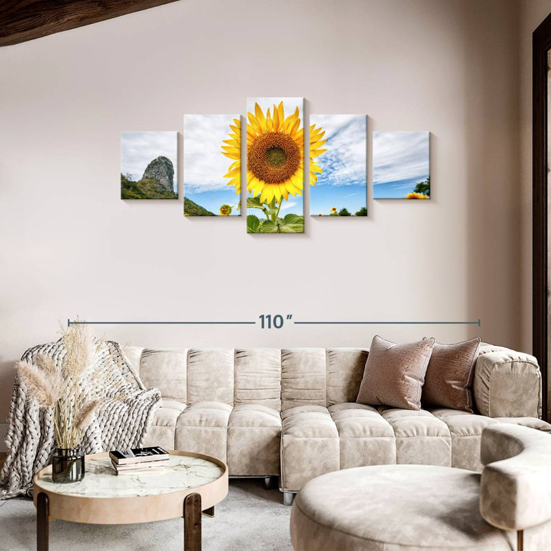 Sunflower, 36" H x 80" W