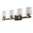 4-Light UL Listed Modern Vanity Lighting with Texture Glass Shade