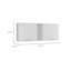 Armoire murale moderne à deux portes - H 23,93 po x l 12,71 po x P 59,36 po-94239279