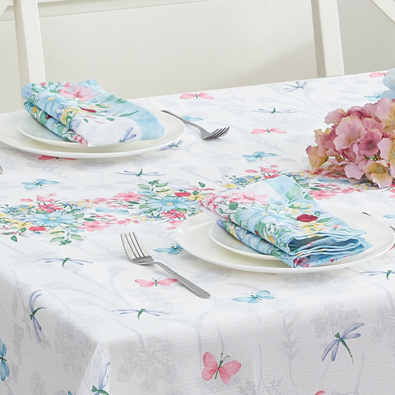 Serviettes de table printanières et estivales à motif floral d'Alger