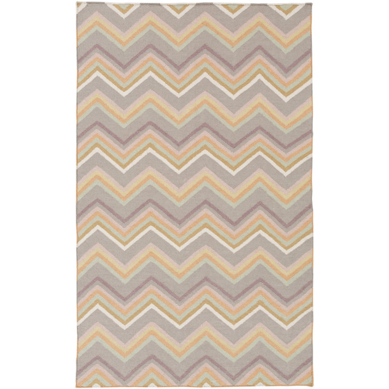 Diego Wool Chevron Indoor Rug, Rectangle 3'6" x 5'6"