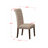 5 Piece Dining Table Set for 4 Includes an Oval Kitchen Table with Butterfly Leaf and 4 Brown Linen Fabric Upholstered Chairs, Oak-990875056
