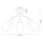 Comer 3 - Light Shaded Chandelier