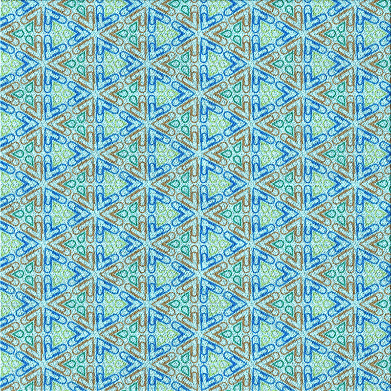 Geometric Indoor Rug, Square 7'