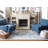Cuvier Hand Tufted Wool Cotton Oriental Rug in Blue/Ivory-904180720