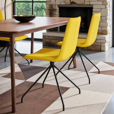 Chaise d'appoint rembourrée et revêtue de velours