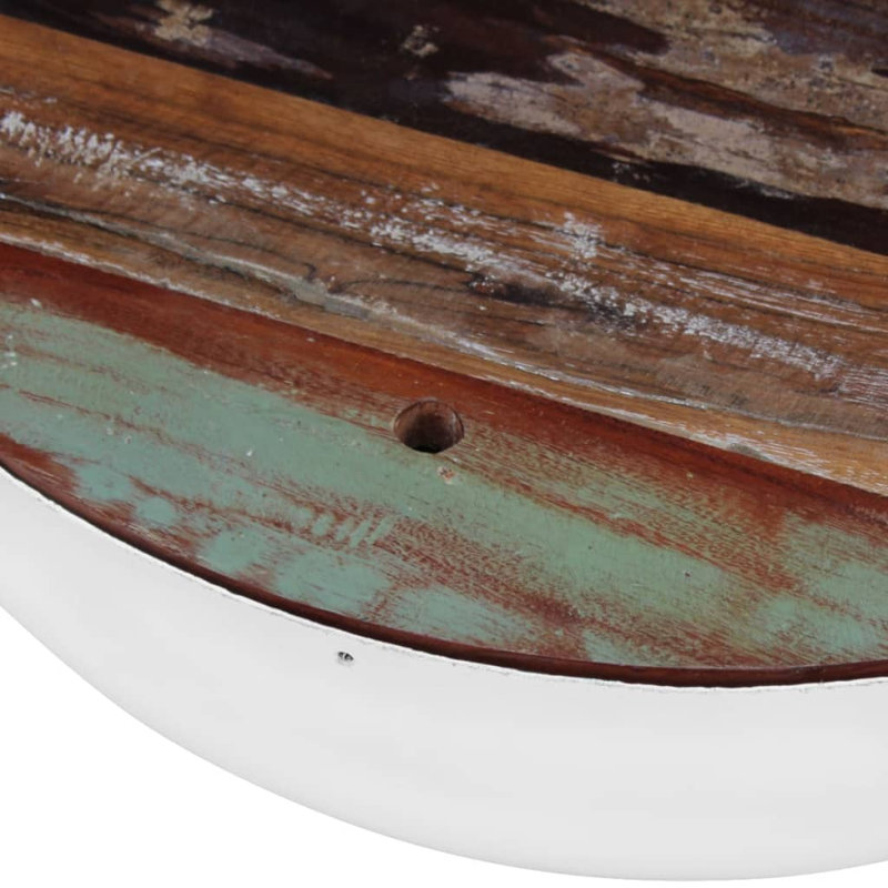 Solid Coffee Table with Storage, White