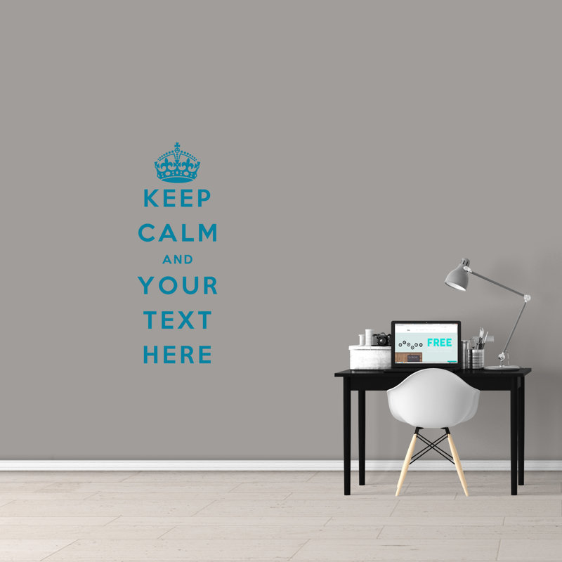 Wall Decal, Teal, Yes