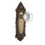 Victorian Plate with Round Clear Crystal Door Knob-201817100-201817097