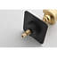 Robinet de douche en métal noir mat 3/4 po - Laiton, volume réglable, forme