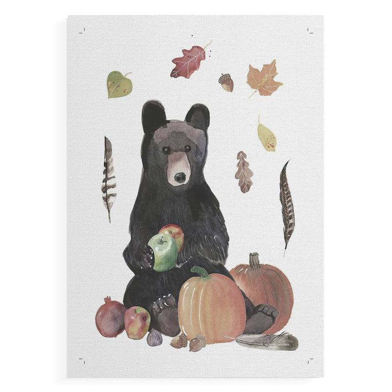 CuteAutumnForestI - Impression sur toile seulement - NON-CADRE, H 48 po x l 32 po