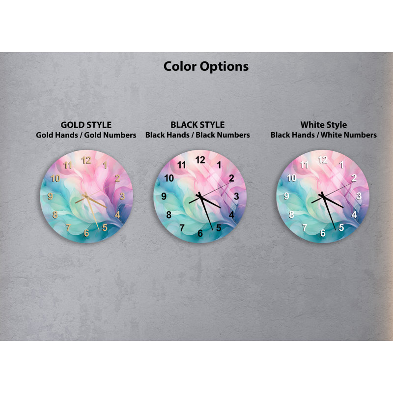 Horloge murale Ethereal, Noir