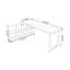 62.99" Burlywood L-Shaped Solid Wood desk-109695005