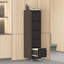 Classeur vertical en métal 5 tiroirs avec serrure sur roulettes pour bureau à domicile-1286148616