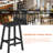 28.96"H Ergonomic Resin Footrest Bar & Counter Stool