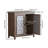 Solid Wood Transitional Storage Cabinet