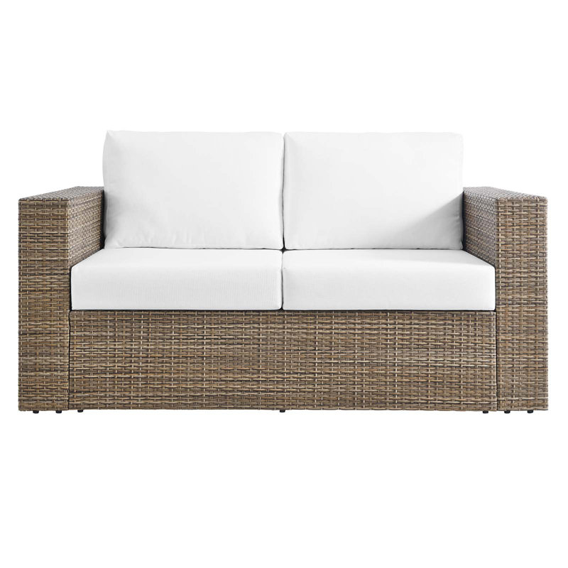 Modway Convene Outdoor Patio Outdoor Patio Loveseat, White