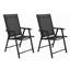 Outdoor Patio Chairs Set of 2 Stackable Portable for Deck, Garden, Camping and Travel