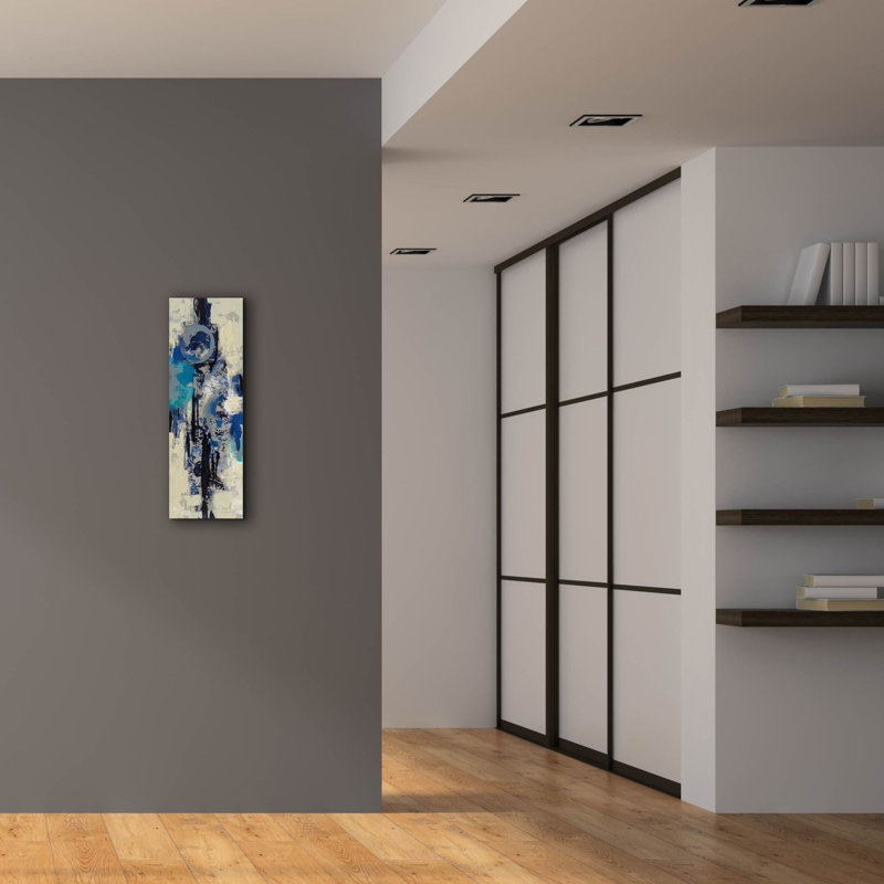 «Evening Sign I» par Silvia Vassileva, art mural sur toile, H 36 po x l 12 po x P 1,5 po