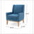 Blue Tadcaster Armchair with 4 Legs-846970899