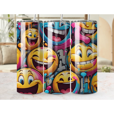 Choose Handmade Tumblers 591ml Vacuum Insulated Stainless Steel (18/8) Travel Tumbler with Straw