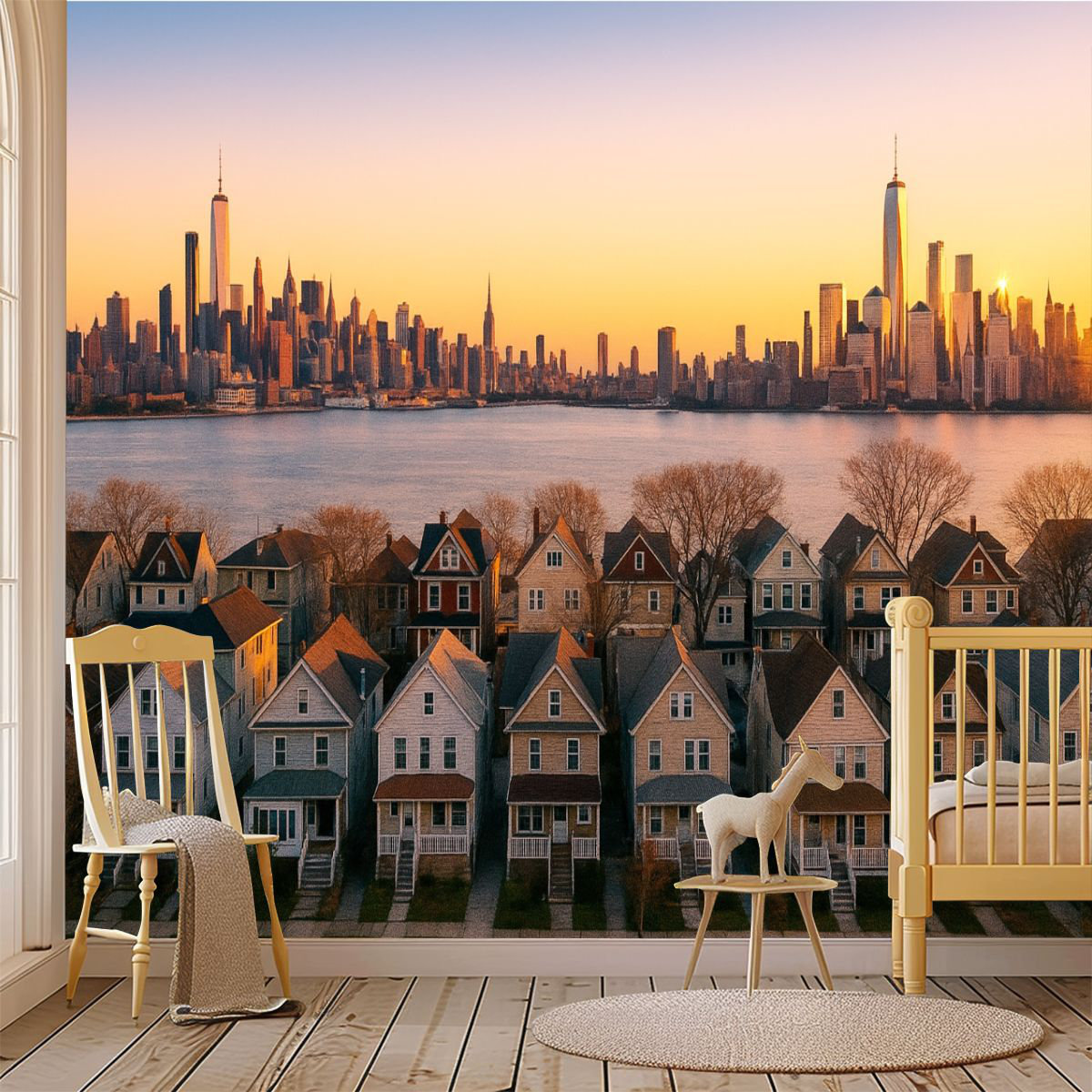 Latitude Run® Peel and Stick Wallpaper Wall Mural NY From Weehawken ...
