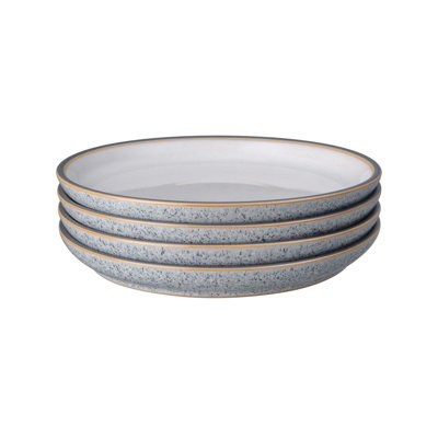 Denby Studio Grey White Medium Coupe Plates