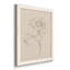 Floral Contour Study I - Ensemble de 4 reproductions d'art sur toile encadrées-511999916-511999924