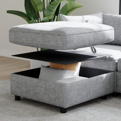 Canapé modulaire modulaire, siège convertible avec rangement, canapé-lit modulaire, combinaisons modulaires flexibles en tissu pour le salon