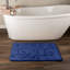 Ensemble de 2 tapis de bain en mousse à mémoire de forme Lavish Home, bleu marine-197992106