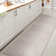 Rectangle Berthena Solid Color Machine Woven Polyester Area Rug in Light Gray