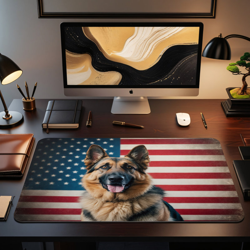 Polyester Desk Pad, 14.4x12.1