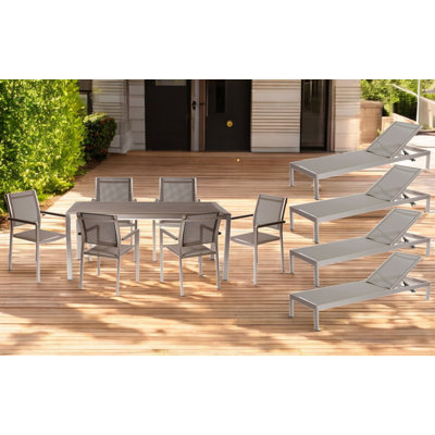 Aynura 11 Piece Patio Dining Set