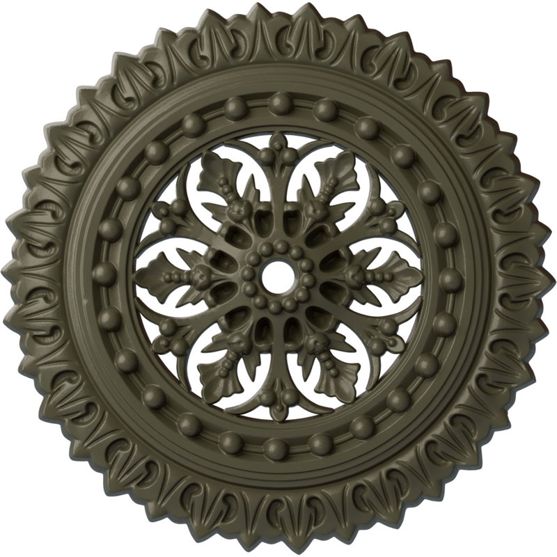 Médaillon de plafond H 18 1/2 po x l 18 1/2 po x P 1 1/2 po Sellek, Hamamélis