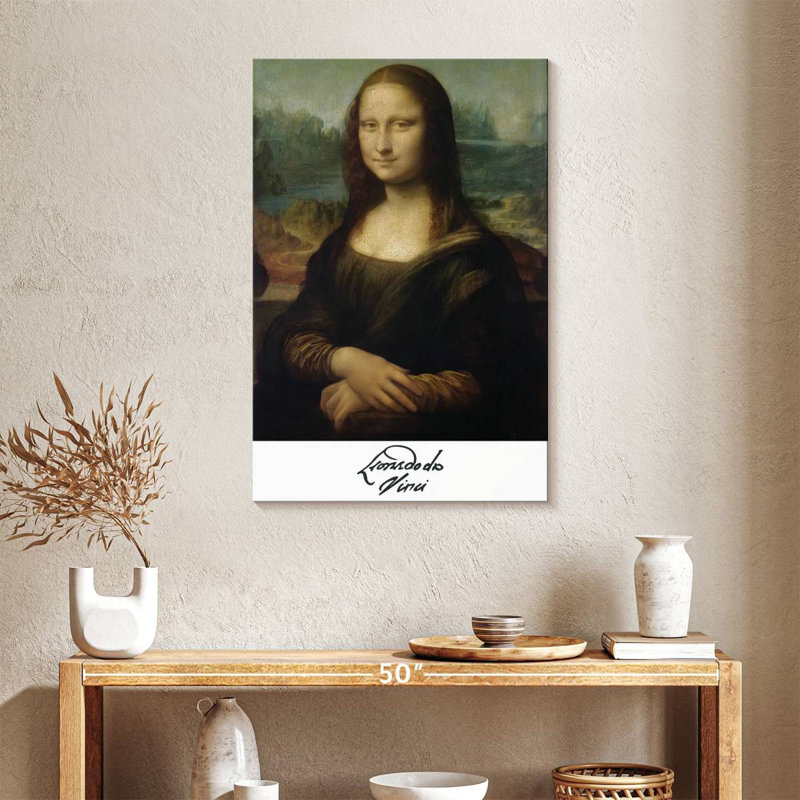 Affiche de l'exposition «Mona Lisa Da Vinci», H 36 po x l 24 po