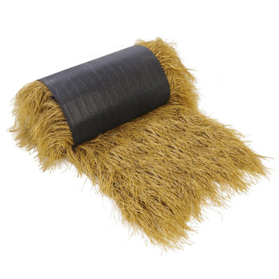 240-Inch Wide by 16-Inch High Yellow Artificial Grass Thatch Privacy Roll
