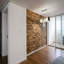 Panneau mural en bois d'ingénierie de 12 po x 48 po Matrix en brun récupéré Matrix