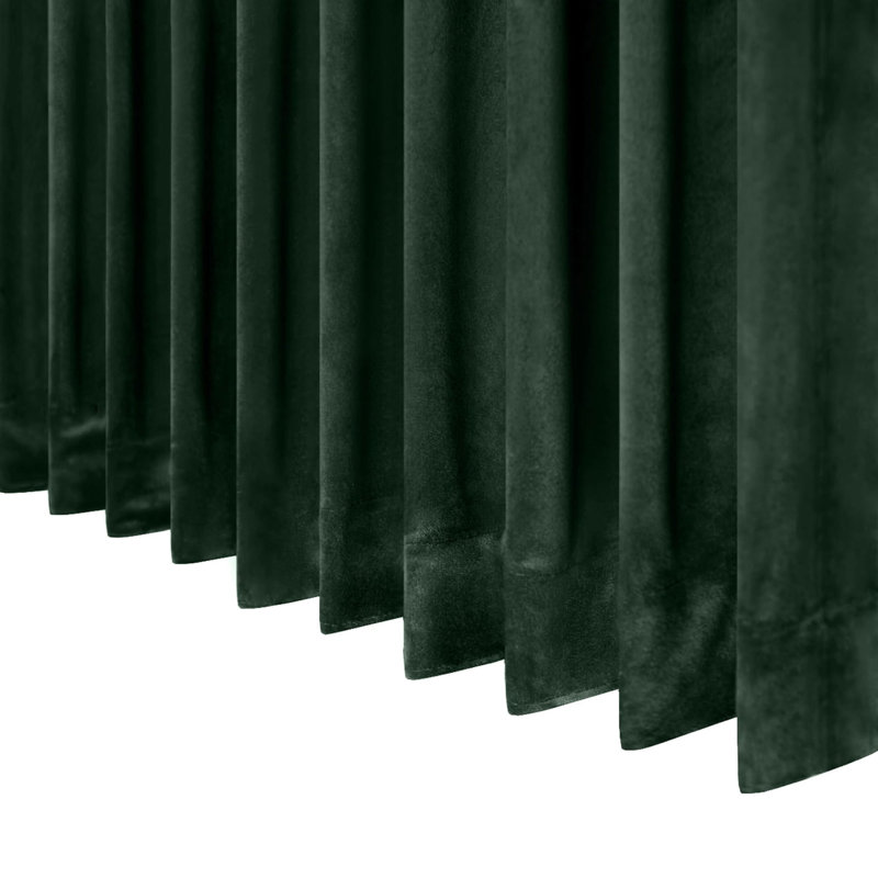 Macdoel Room Darkening Curtain, Green