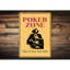 Plaque en aluminium Poker Zone-58289185