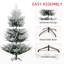 Arbre artificiel 7,5 pieds, 1218 pousses d'aspect naturel, auto-extensible, antidéflagrant, base de 88,26 pouces de hauteur, ouvert, antidéflagrant