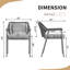 Ensemble de 2 chaises d'extérieur avec accoudoirs Bisera-1550287443-1550287445