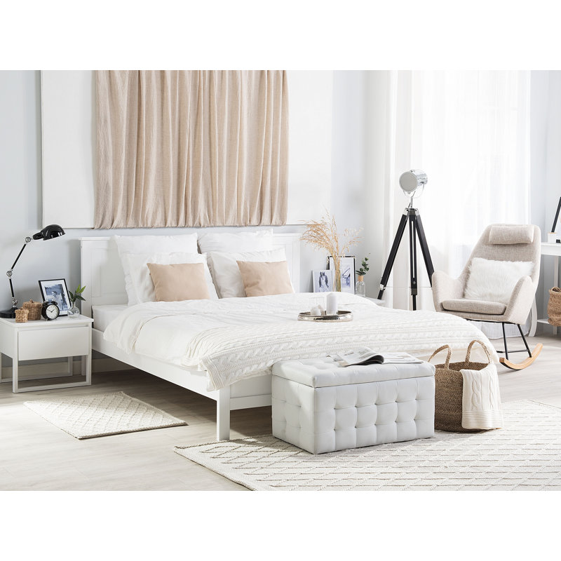 Cornelius Solid Wood Bed, European Kingsize (160 x 200cm)