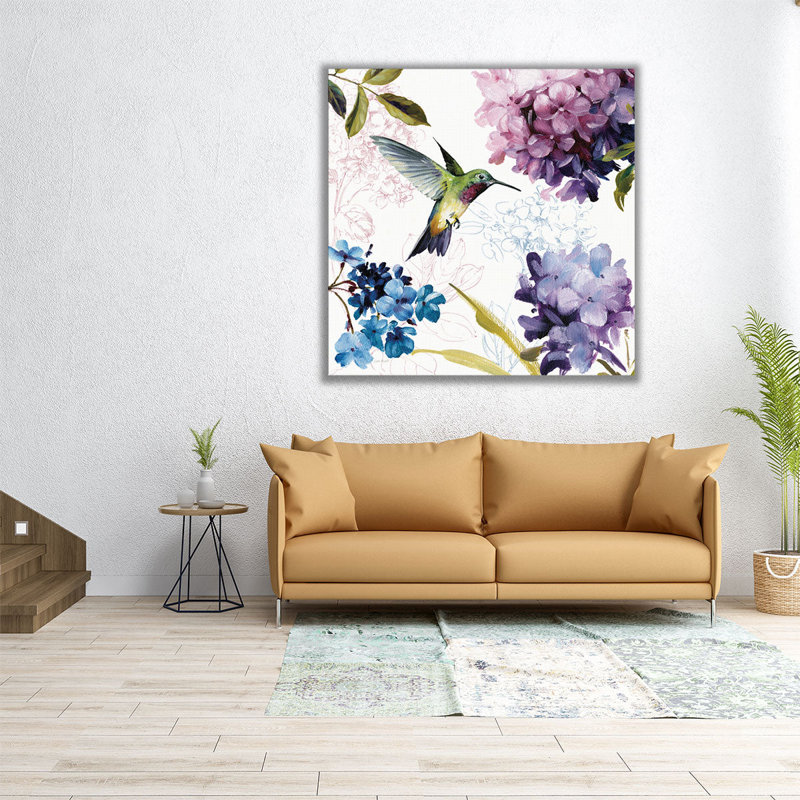 «Spring Nectar Square II», reproduction d'art sur toile, H 40 po x l 40 po