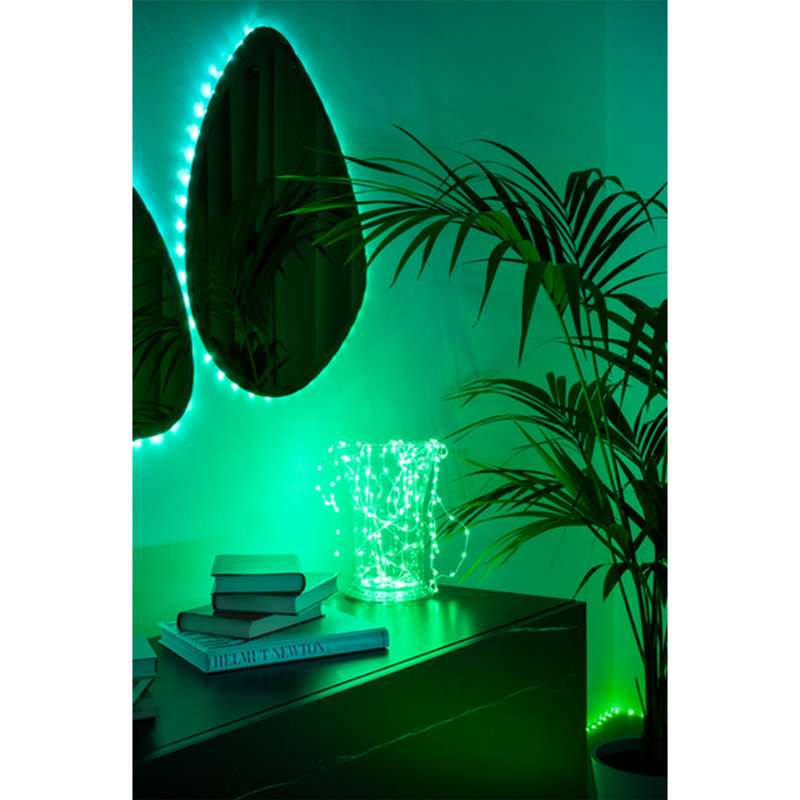 Twinkly Dots 60 LED Smart Gaming Room Flexible Lights, USB Black