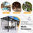 Metal Pergola with Canopy-100865310