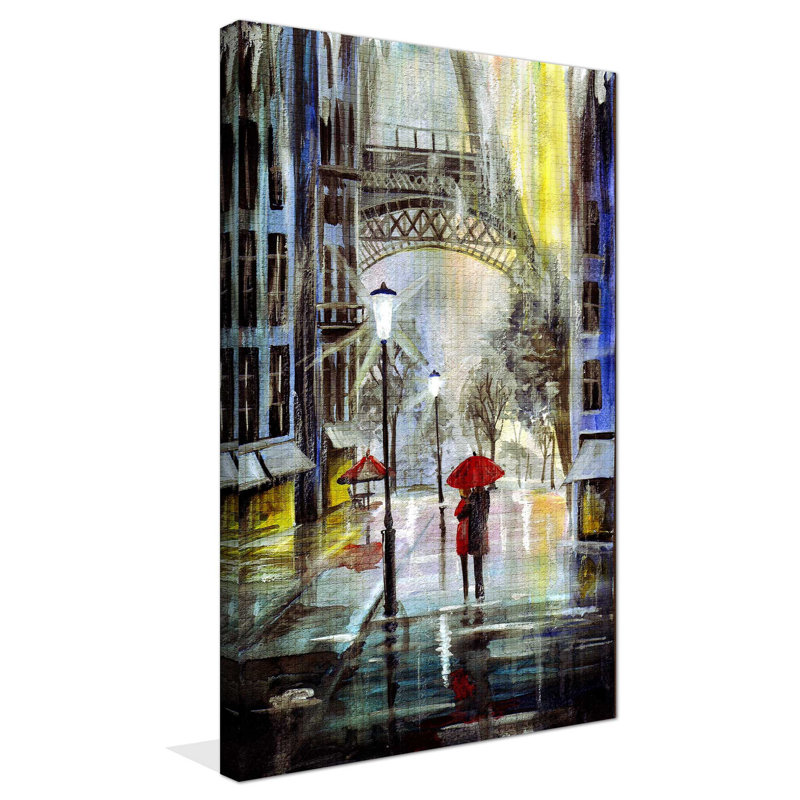 Paris Walk - impression sur toile tendue, H 30 po x l 18 po x P 1 po