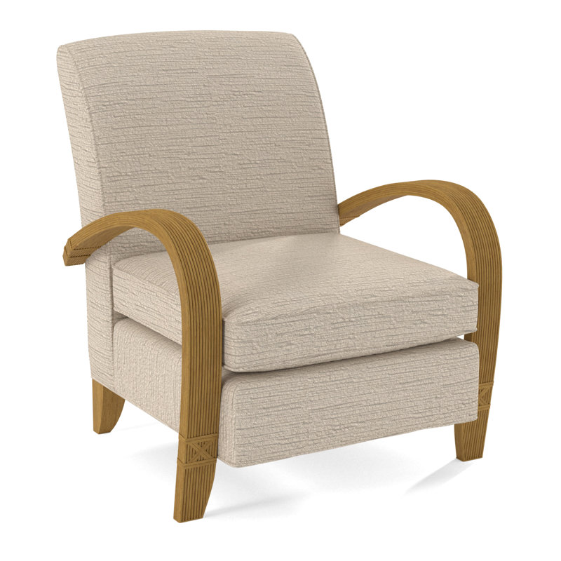 Vero Armchair, Honey, White Performance Fabric; 0851-94